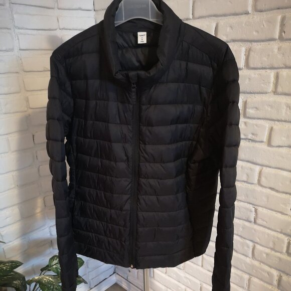 Old Navy Active Ladies Black Lightweight Full Zip Puffy Jacket - Picture 1 of 10